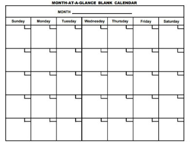 monthly planner template