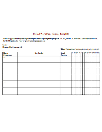 12+ Research Work Plan Templates in PDF | MS Word