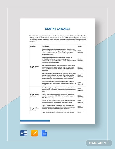 38+ Checklist Templates - Word, PDF, Google Docs