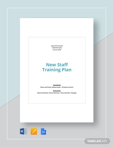 new staff training plan 1