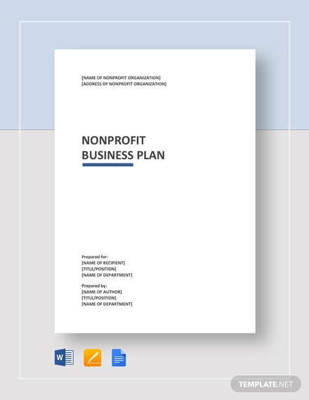 nonprofit business plan template google docs