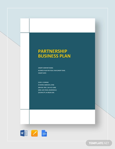 business plan for partnership company