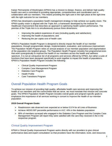 population health program description