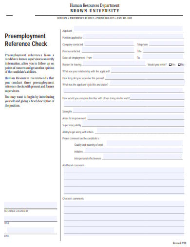 pre-employment-reference-check-template
