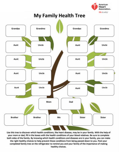 printable family tree template