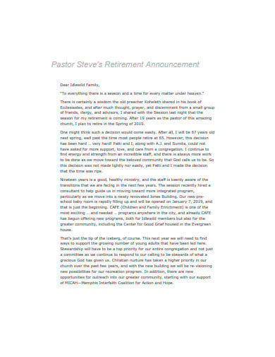 printable retirement announcement