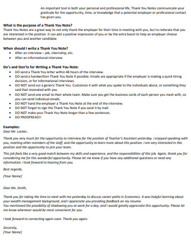 10 Thank You Email After Interview Templates In PDF DOC