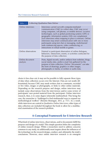 research framework template word