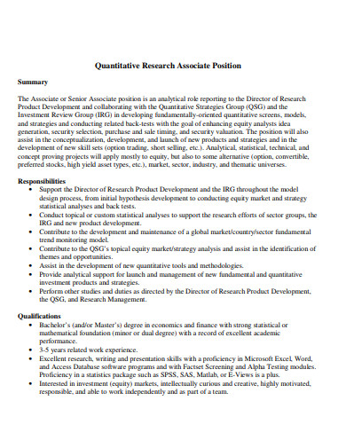 FREE 9+ Quantitative Research Templates in PDF | MS Word | Pages