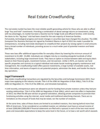 real estate crowdfunding opportunity