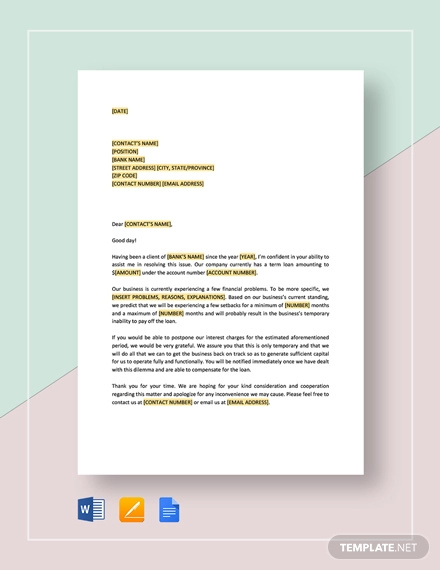 10+ Payment Request Letter Templates - PDF