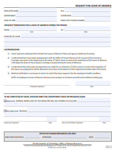 request-for-leave-of-college-absence-template