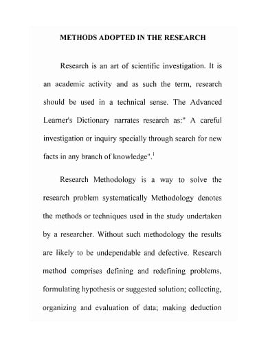 research art of scientific investigation template