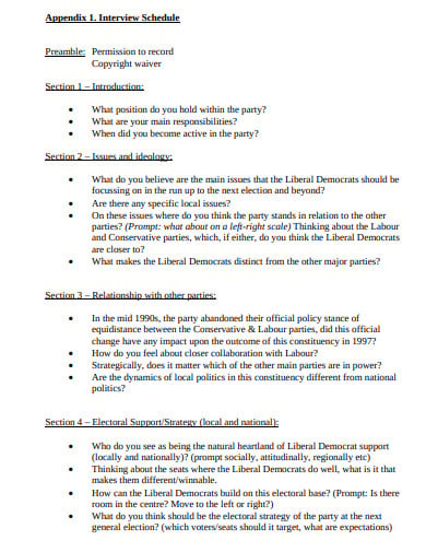 interview schedule in qualitative research pdf