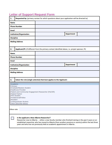 FREE 9+ Research Letter of Support Templates in PDF