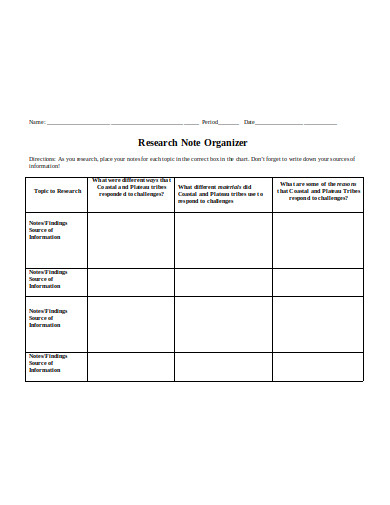 research note cards pdf