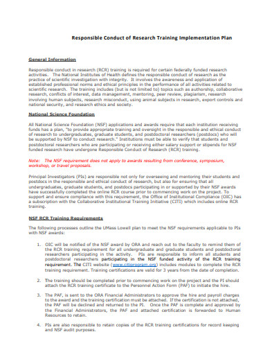 FREE 10+ Research Implementation Plan Templates in PDF | MS Word