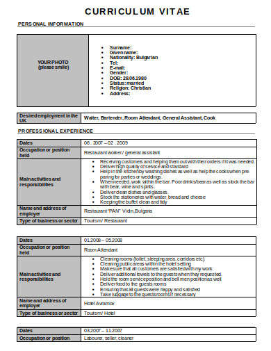 10+ Hospitality Management Resume Templates in PDF | DOC