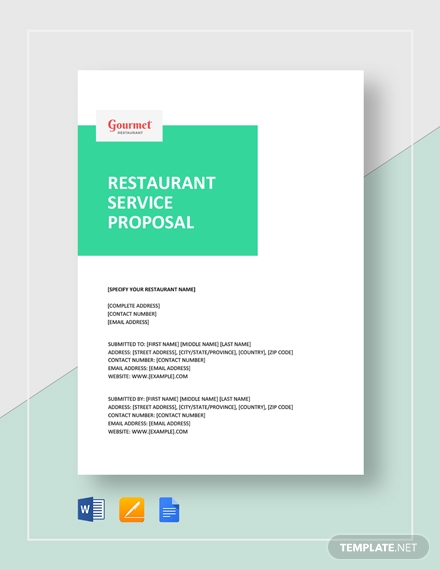 restaurant service proposal 2