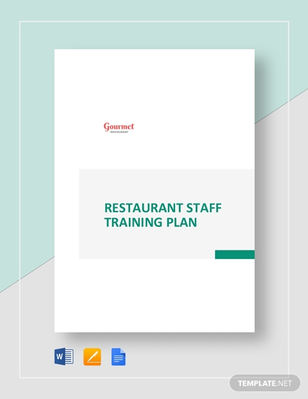 restaurant staff training plan template
