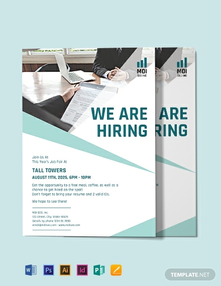 10 Now Hiring Flyer Templates In Ai Indesign Word Pages Psd Publisher Free Premium Templates