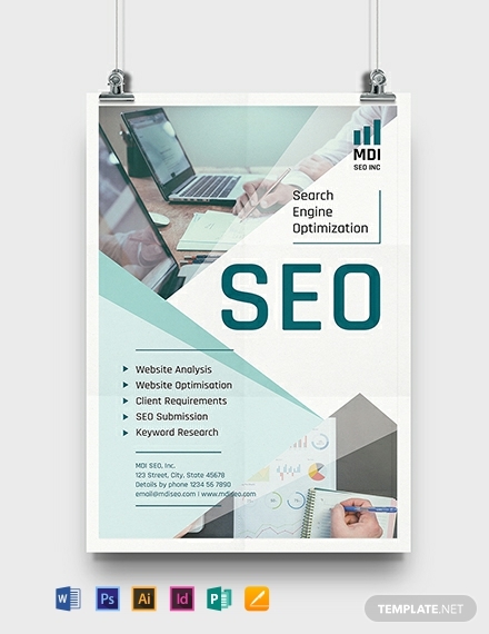 seo poster template 440x570