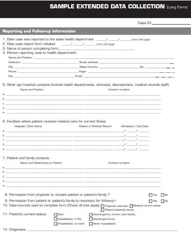sample-data-collection-form-template