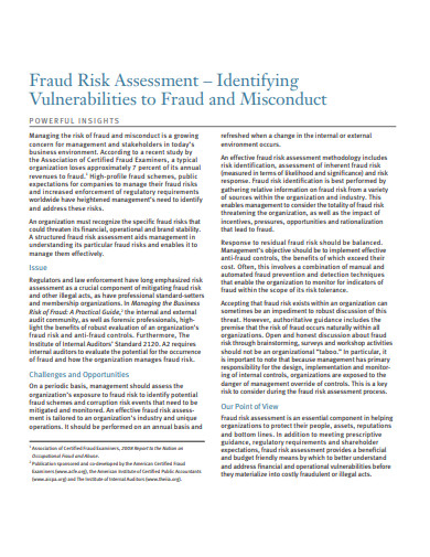 sample fraud risk assessment template