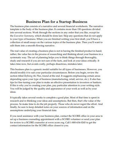 market research example business plan