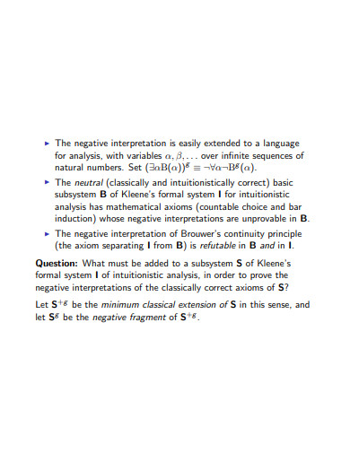 sample negative interpretation template