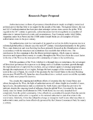 research proposal paper