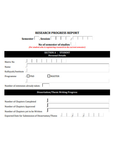 annual research progress report