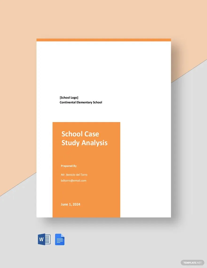 school case study template