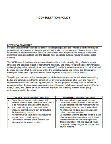 school-consultation-policy-template