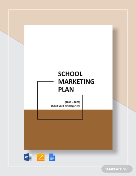 school marketing plan