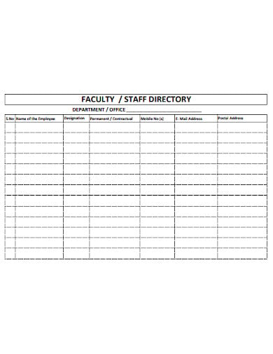 science and technology faculty staff directory