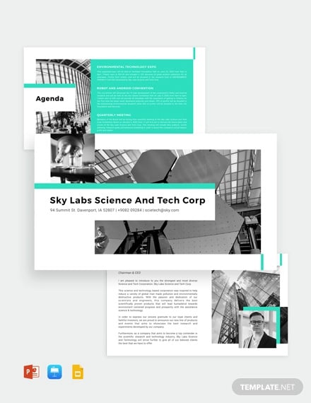 science and technology powerpoint template