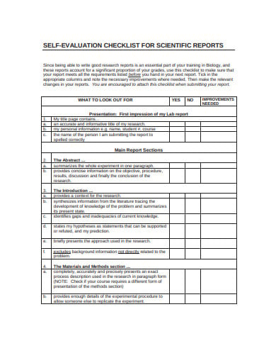 research paper checklist pdf