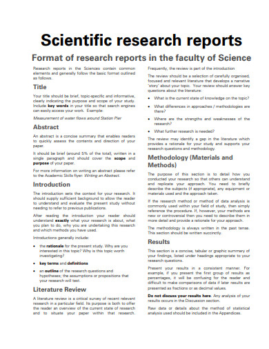 a research consumer blank scientific results