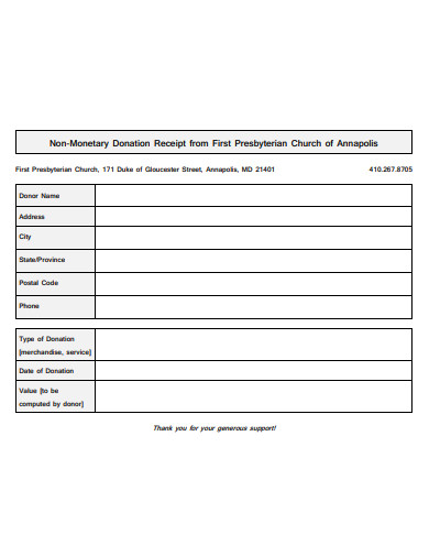 10 church donation receipt templates in pdf doc free premium