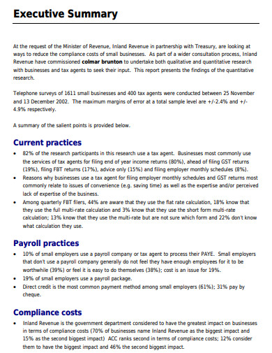 quantitative research report template