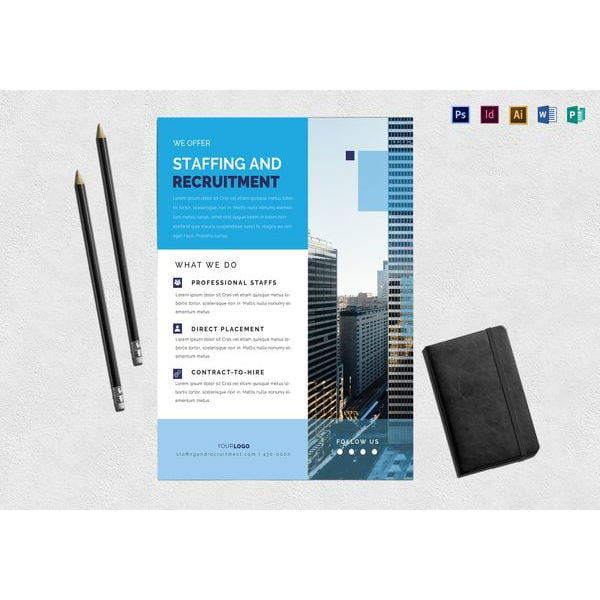 staffing and recruitment flyer template