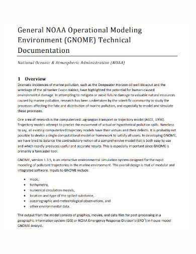 standard technical documentation template