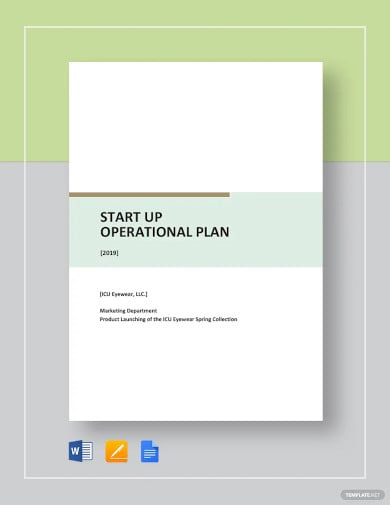 startup operational plan template