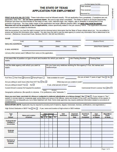 state-of-texas-application-for-employment-template