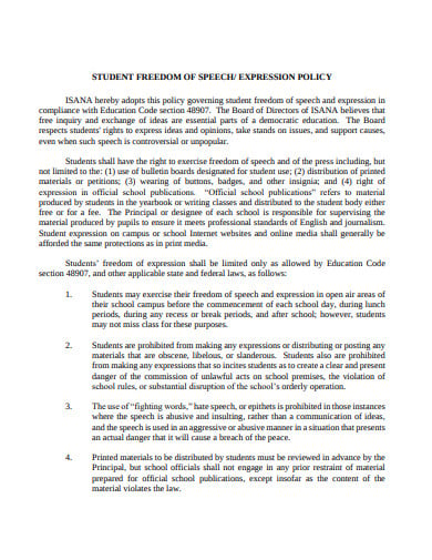 student-freedom-of-speech-expression-policy-template
