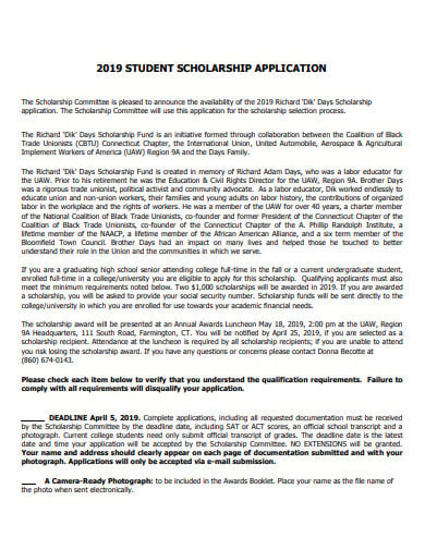 student-scholarship-application-template