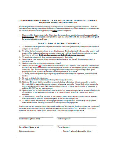 student technology use agreement in doc