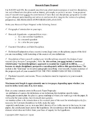 political science research paper proposal example