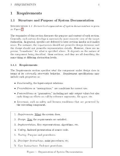 system documentation example